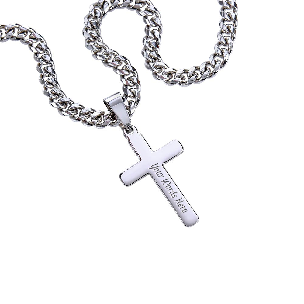 Gift For My Son---Artisan Cross Necklace.
