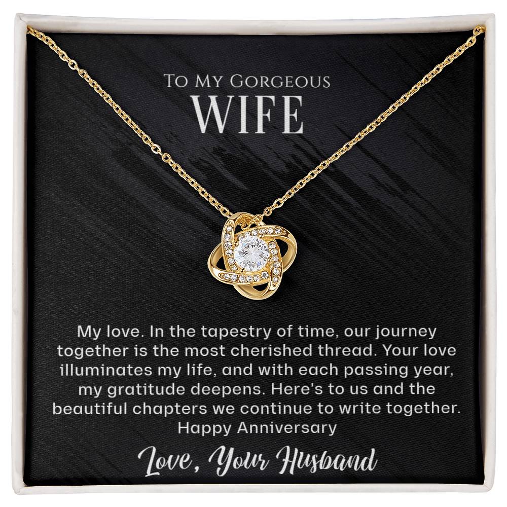 For My Gorgeous Wife Beautiful Love Knot Necklace