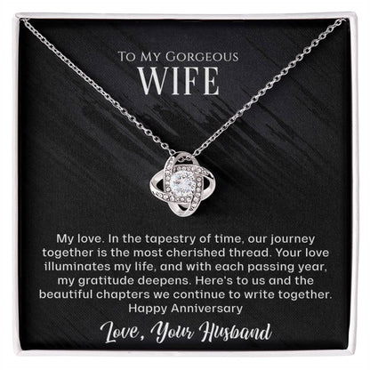 For My Gorgeous Wife Beautiful Love Knot Necklace