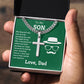 Gift For My Son-Cross Necklace.